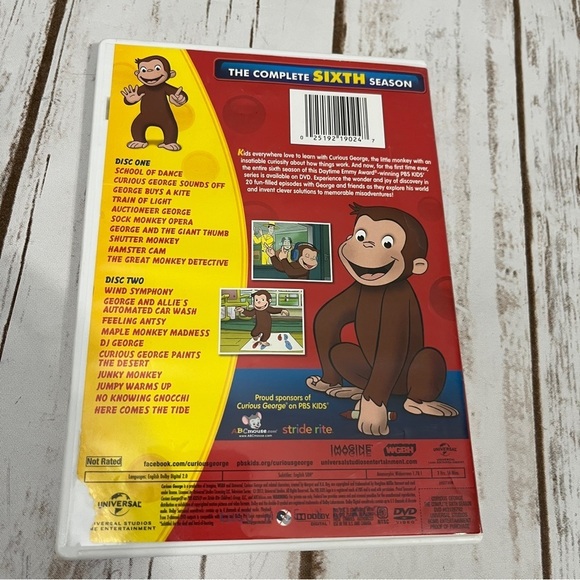 Curious George Season 6 DVD PBS - Picture 3 of 6